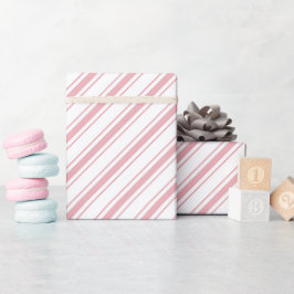 Papel De Regalo Bebé pequeño rosado de canas de candía