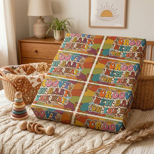 Papel De Regalo Bebé Retro Soleado en Camino 