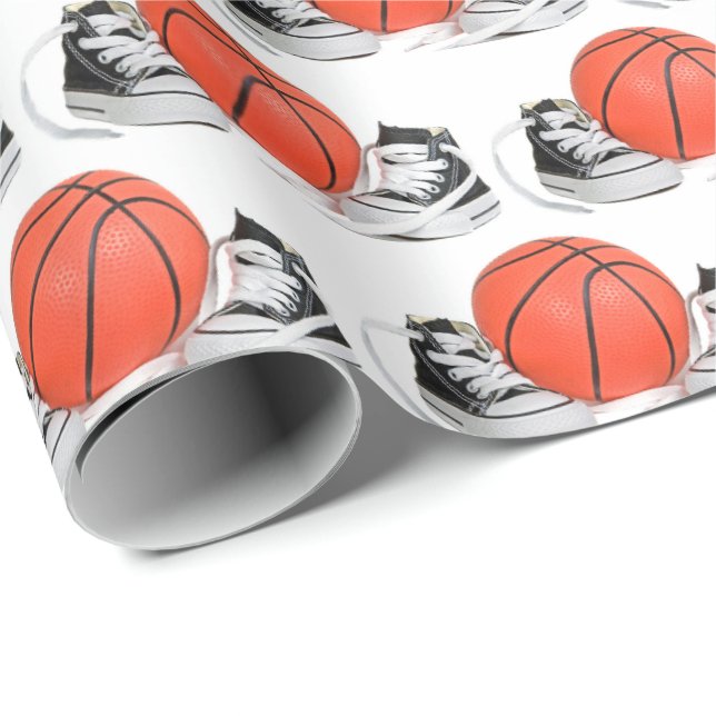 Papel De Regalo Bebés Con Baloncesto (Esquina del rollo)