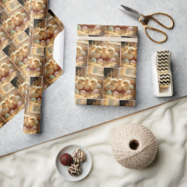 Papel De Regalo Bebés con huevos de Gingham