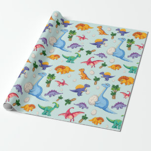 Papel De Regalo Bebés de dinosaurios   Bebé