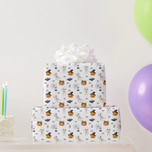 Papel De Regalo Bebés Niños Lindos Halloween