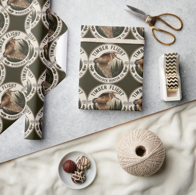 Papel De Regalo Becada (Artesanía)