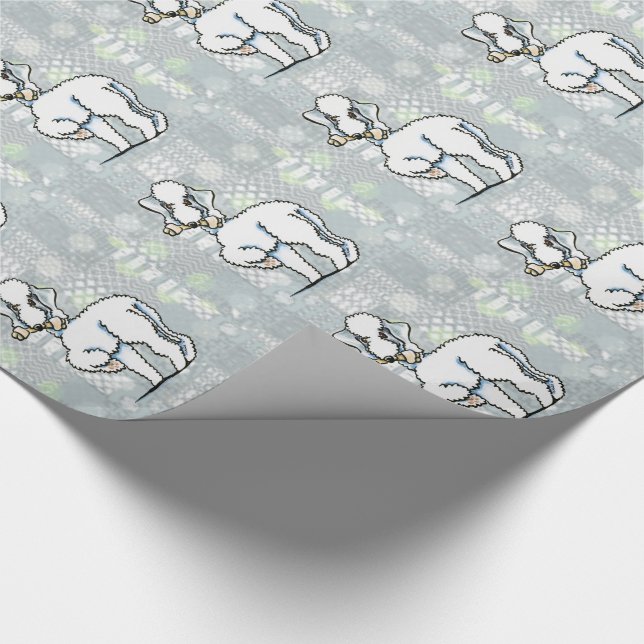 Papel De Regalo Bedlington Terrier Rosie (Esquina)