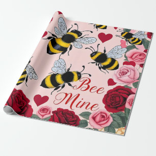 Papel De Regalo Bee Mine Love Buzz Design