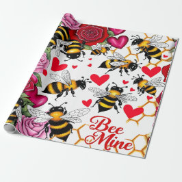 Papel De Regalo Bee Mine Sweet Honeycomb Blooms
