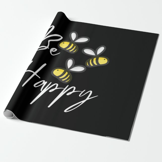 Papel De Regalo Beekeeper be Happy (Desenrollado)