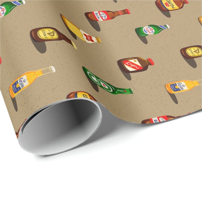 Papel De Regalo Beerskis Gift Wrap (Esquina del rollo)