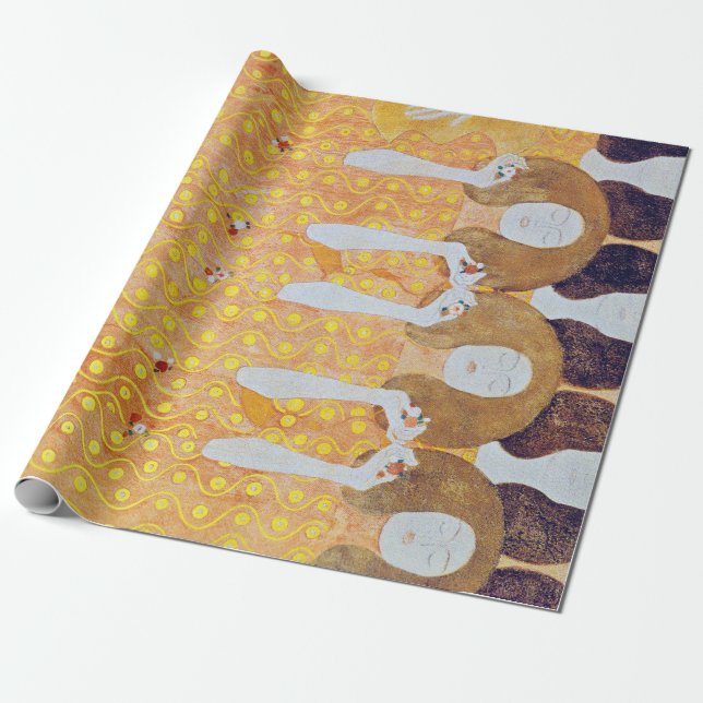 Papel De Regalo Beethoven Frieze (detalle), Gustav Klimt (Desenrollado)