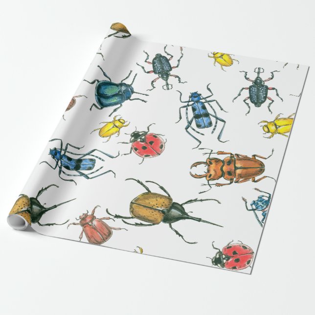 Papel De Regalo Beetles (Desenrollado)
