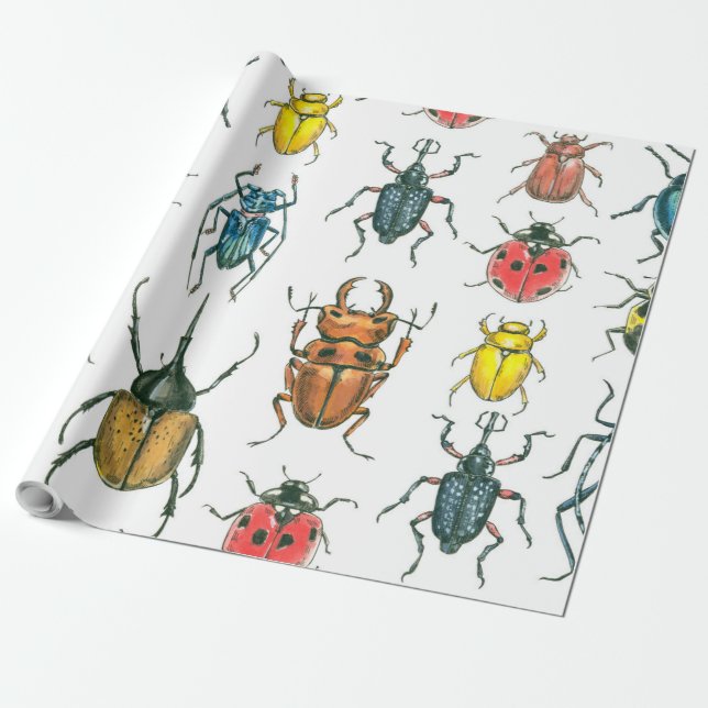 Papel De Regalo Beetles (Desenrollado)