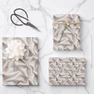 Papel de regalo beige, crema y marfil neutro en ho