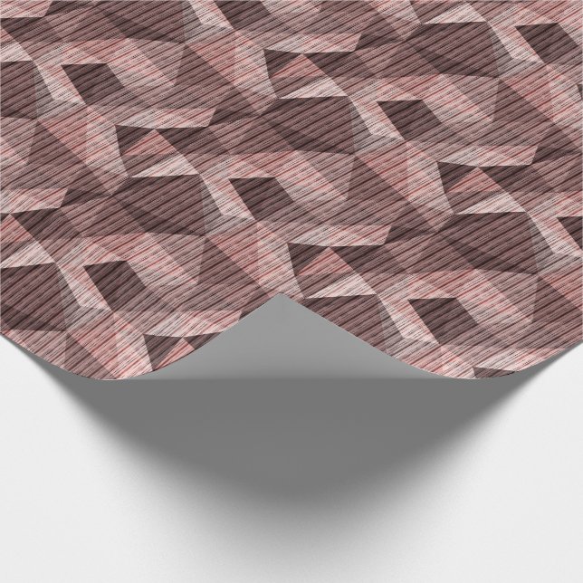 Papel De Regalo Beige, poligonal de textura marrón (Esquina)