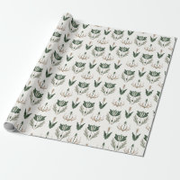 Beige verde botánico floral céltico irlandés