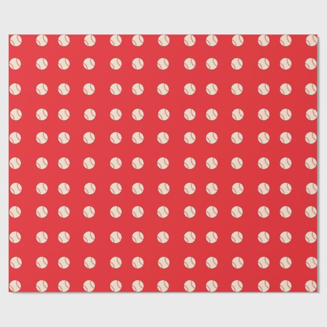 Papel De Regalo Béisbol (Superficie plana)