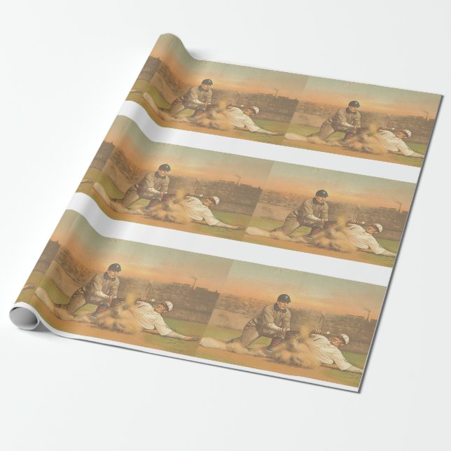 Papel De Regalo Béisbol clásico SUPERIOR (Desenrollado)