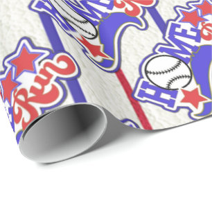 Papel De Regalo Béisbol de carreras caseras desnudas
