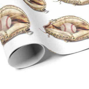Papel De Regalo béisbol en guante