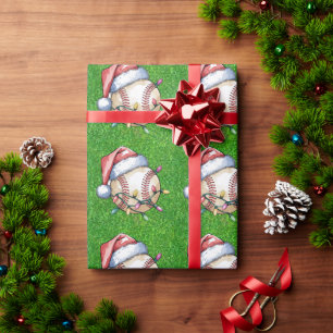 Papel De Regalo Béisbol para Navidades