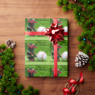 Papel De Regalo Béisbol para Navidades