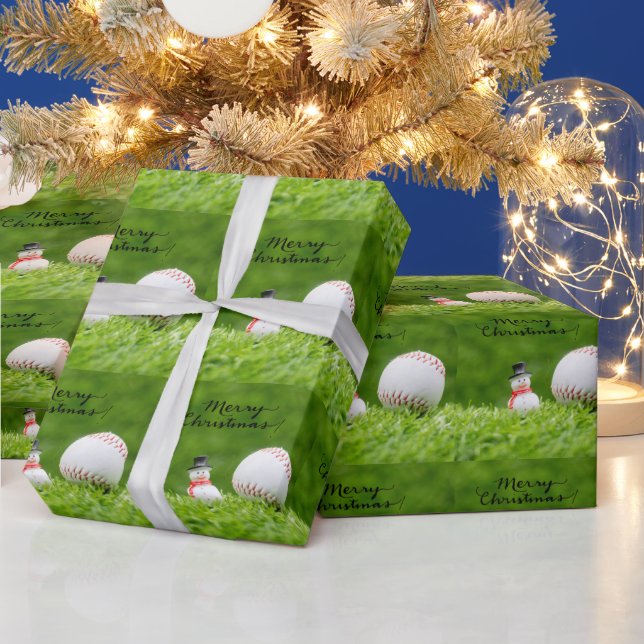 Papel De Regalo Béisbol para Navidades (Vacaciones)