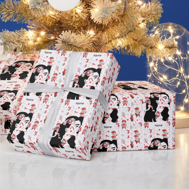 Papel De Regalo Béisbol para Navidades con Santa Claus (Vacaciones)