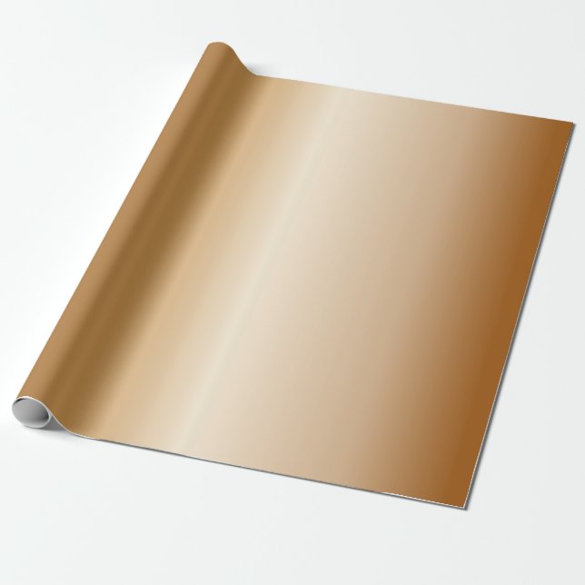 Papel De Regalo Belces de cobre metálicas (Desenrollado)