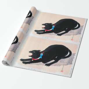 Papel De Regalo Bella Artes de eclosión de gato negro por Hiroaki 