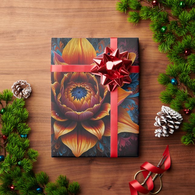 Papel De Regalo Bella Flor de Buddha Madela (Regalo de vacaciones)