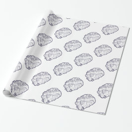 Papel De Regalo Bella Madonna de la Calavera de Azúcar