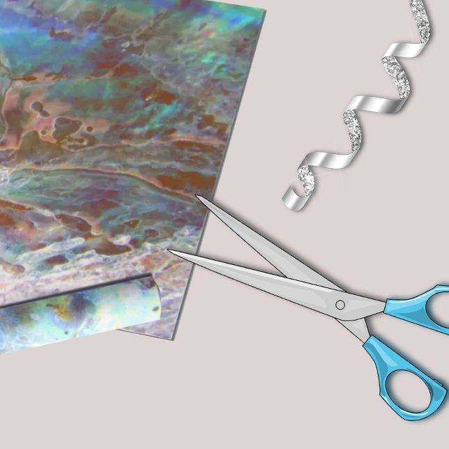 Papel De Regalo Bella Paua Black Abalone Nueva Zelanda Shell (Subido por el creador)