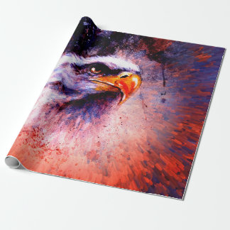 Papel De Regalo bella pintura de águila sobre un fondo abstracto