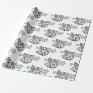 Papel De Regalo Bella tigre blanco