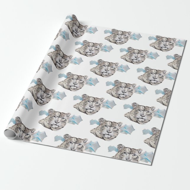 Papel De Regalo Bella tigre blanco (Desenrollado)