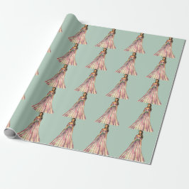 Papel De Regalo Belleza de la princesa de la bola