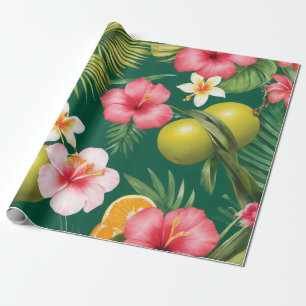 Papel De Regalo belleza exuberante de paisajes tropicales motivo b