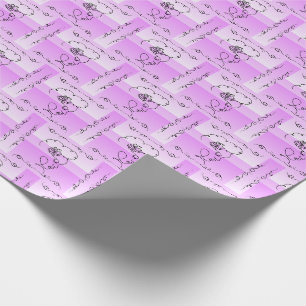 Papel De Regalo Belleza flotante: enrollado de regalo de línea de