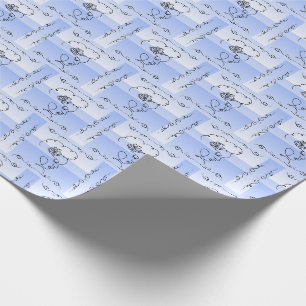 Papel De Regalo Belleza flotante: Rollo de enrollamiento de regalo