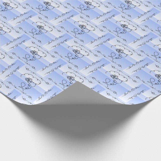 Papel De Regalo Belleza flotante: Rollo de enrollamiento de regalo (Esquina)