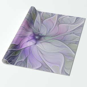Papel De Regalo Belleza impresionante Arte fractal abstracto moder