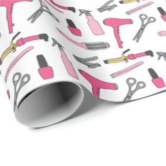 Papel De Regalo Belleza, salón, estilista, tecnología del clavo