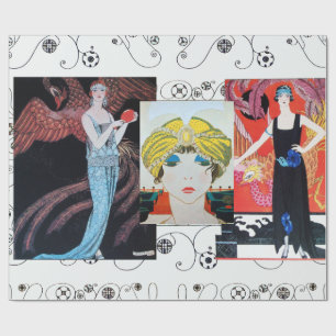 PAPEL DE REGALO BELLEZA Y FOENIX,DISEÑADOR DE MODA ARTISTA