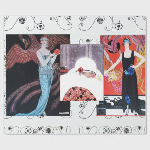 PAPEL DE REGALO BELLEZA Y FOENIX,DISEÑADOR DE MODA ARTISTA