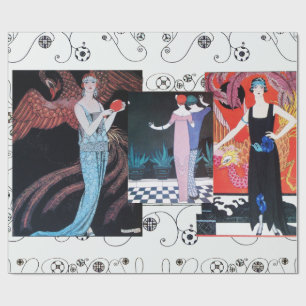 PAPEL DE REGALO BELLEZA Y FOENIX,DISEÑADOR DE MODA ARTISTA