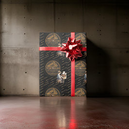 Papel De Regalo Bello piano infantil Víctor record Bronce negro