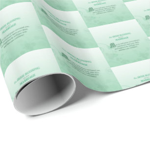 Papel De Regalo Bendición a Boda irlandés