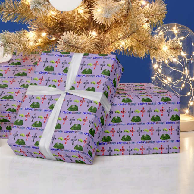 Papel De Regalo Bendiciones de Cristo (Vacaciones)