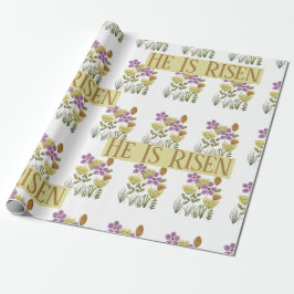 Papel De Regalo Bendiciones de Pascua | Es Floral De Bonito De Ris