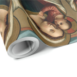 Papel De Regalo Bendita Virgen María Cristo Navidades