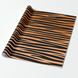 Papel De Regalo Bengal Tiger stripes wildlife cat animal fur print